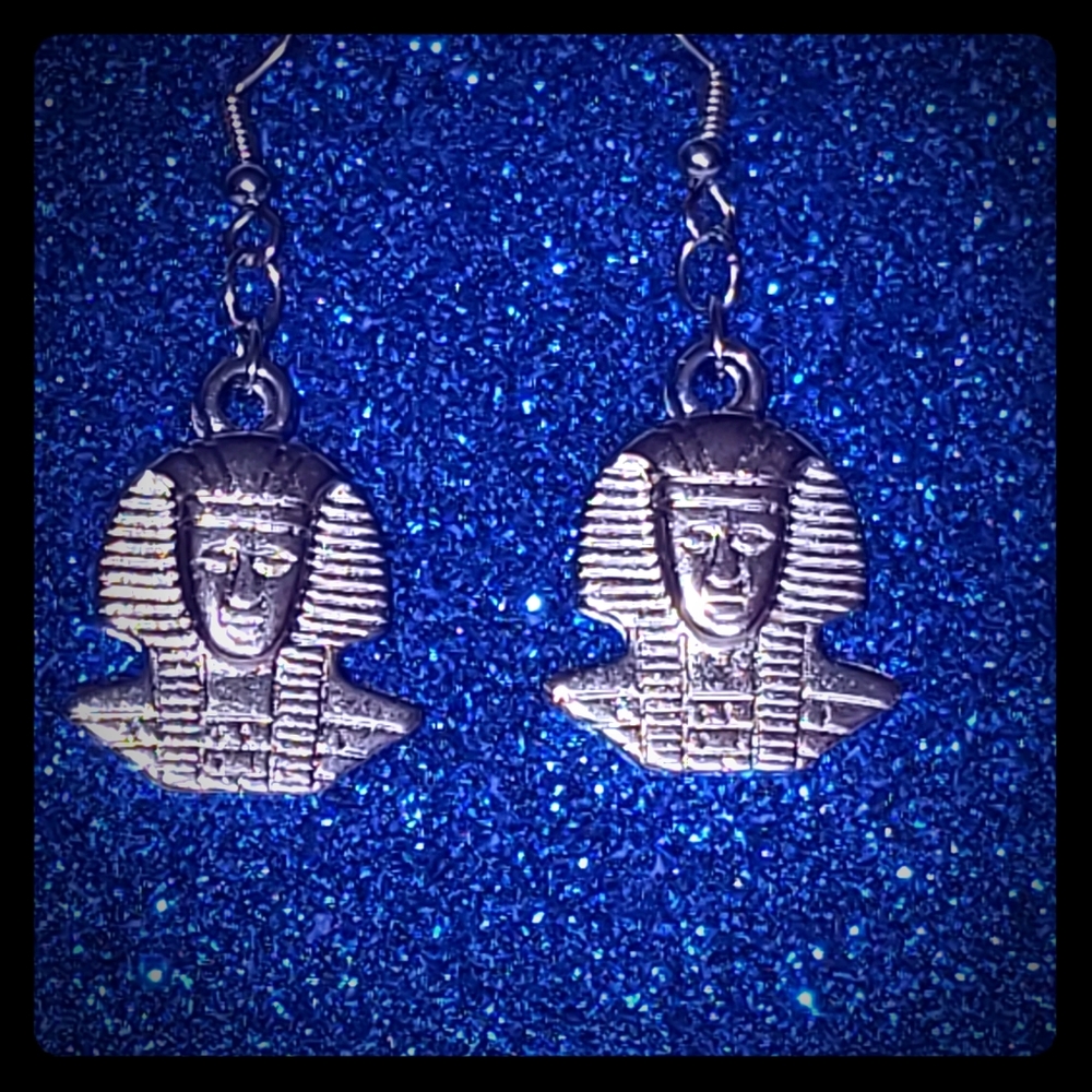 King Tut Egyptian Earrings